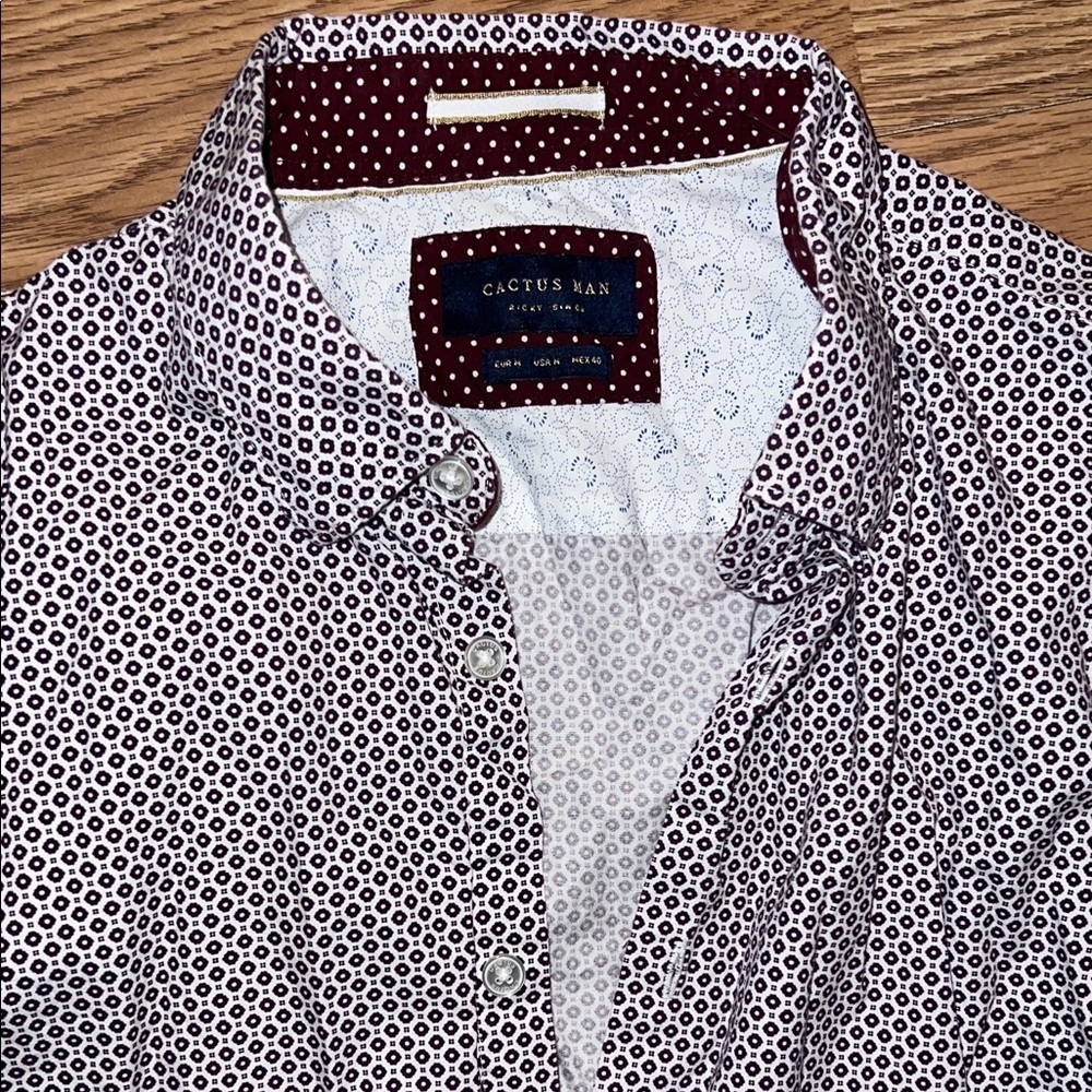 Cactus Man Patterned Button-Up Shirt - Picture 2 of 4